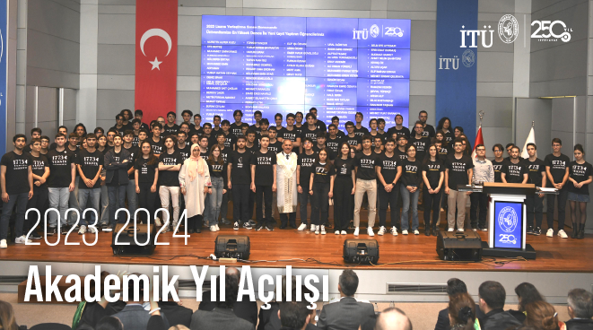 İTÜ 2023-2024 Akademik Yılı Töreninde Sürdürülebilir Başarı Vurgusu Görseli