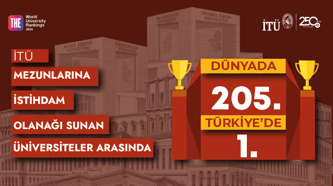 İTÜ, Küresel Üniversite İstihdam Edilebilirlik Sıralaması’nda 205’inci Görseli