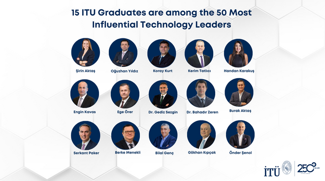 15 ITU Graduates are among the 50 Most Influential Technology Leaders Görseli
