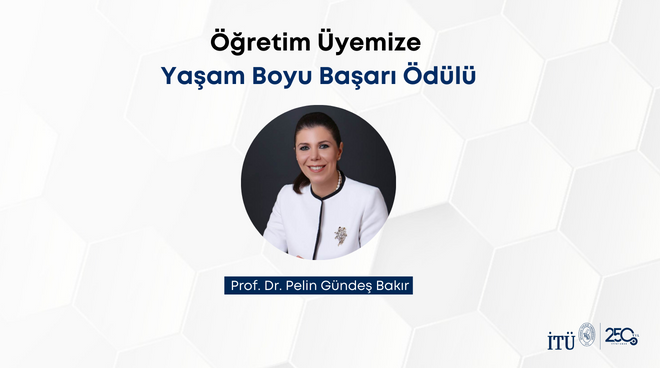 Öğretim Üyemize Yaşam Boyu Başarı Ödülü Görseli