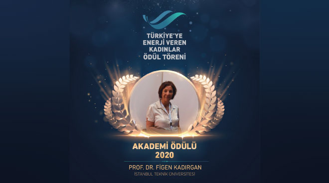 “Türkiye’ye Enerji Veren Kadınlar” Akademi Ödülü Sahibi Figen Kadırgan Oldu Görseli