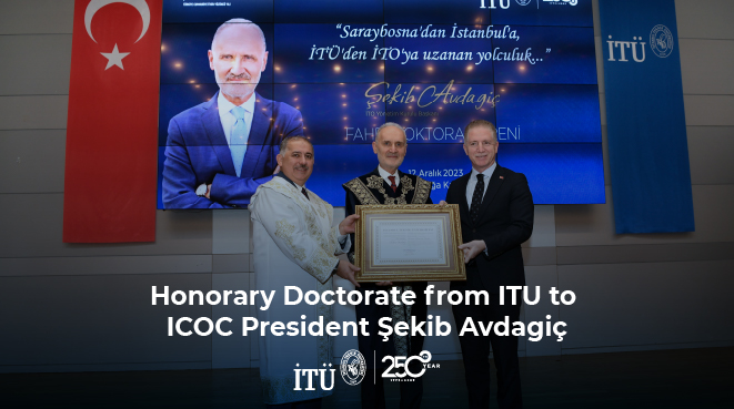 Honorary Doctorate from ITU to ICOC President Şekib Avdagiç Görseli