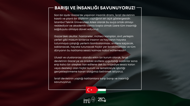 Barışı ve İnsanlığı Savunuyoruz! Görseli