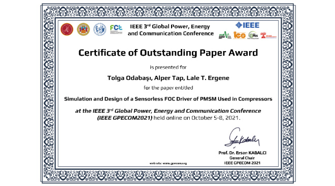 Our Students Received Outstanding Paper Award from IEEE Görseli