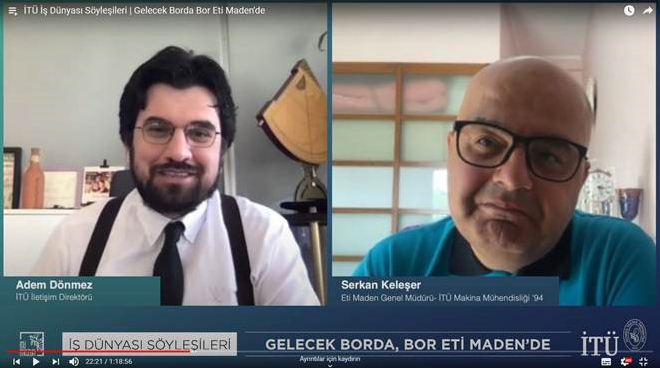 Eti Maden General Manager Serkan Keleşer was in ITU Business World Talks Görseli