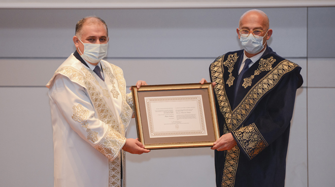 Mezunumuz Prof. Dr. Mehmet Toner’e Fahri Doktora Görseli