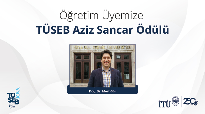 Öğretim Üyemize TÜSEB Aziz Sancar Ödülü Görseli