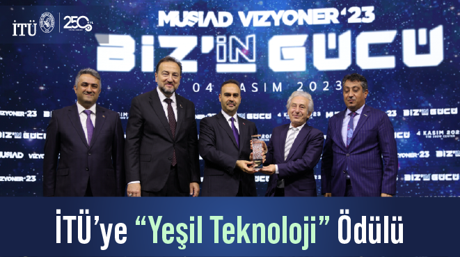 İTÜ’ye “Yeşil Teknoloji” Ödülü Görseli