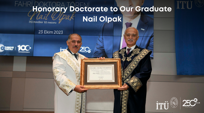 Honorary Doctorate to Our Graduate Nail Olpak Görseli