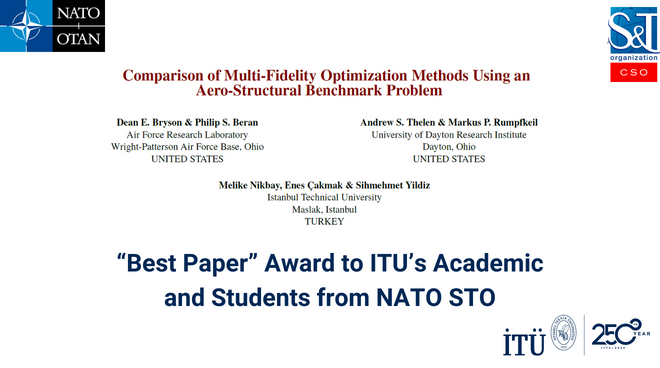 “Best Paper” Award to ITU’s Academic and Students from NATO STO Görseli