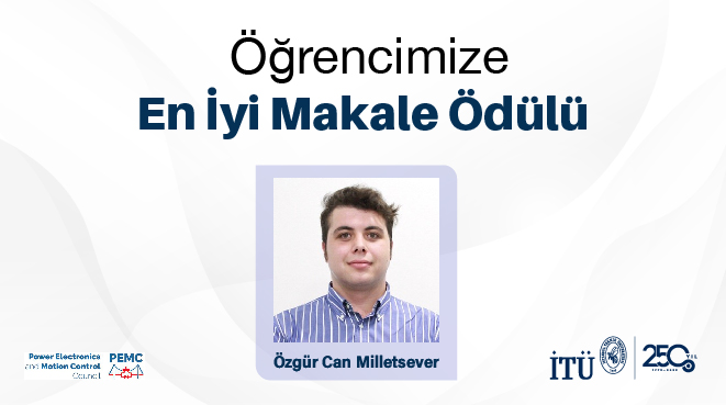 Öğrencimize En İyi Makale Ödülü Görseli