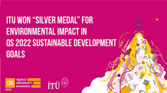 ITU won “Silver Medal” for Environmental Impact in QS 2022 Sustainable Development Goals Görseli