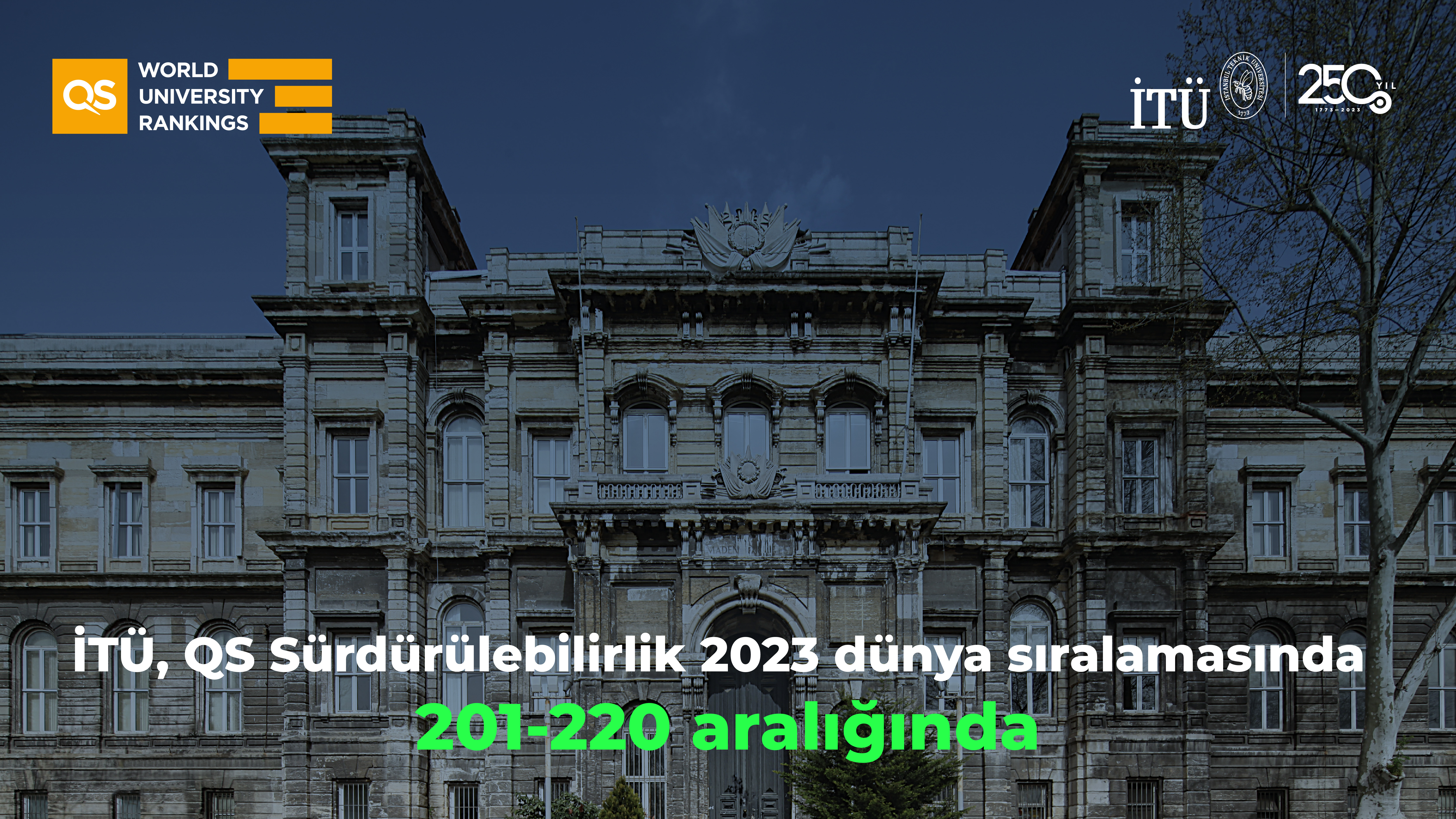 İTÜ, QS Sürdürülebilirlik 2023’te Yeni Başarılara İmza Attı Görseli