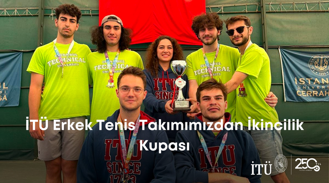 İTÜ Erkek Tenis Takımımızdan İkincilik Kupası Görseli