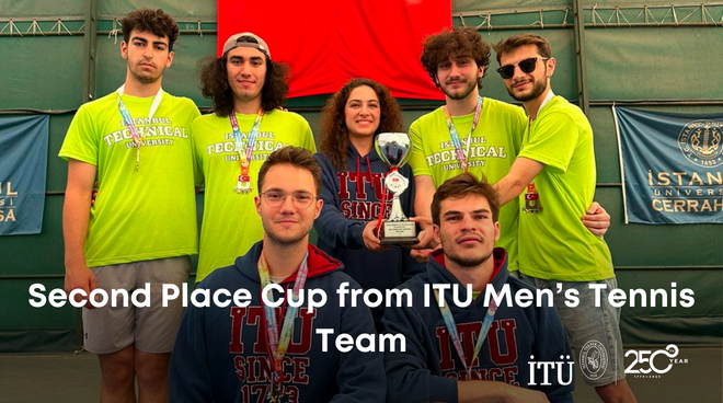Second Place Cup from ITU Men’s Tennis Team Görseli