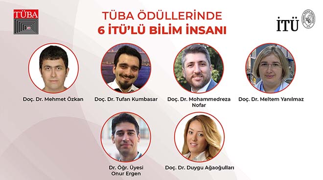 TÜBA Ödülleri’nde 6 İTÜ’lü Bilim İnsanı Görseli