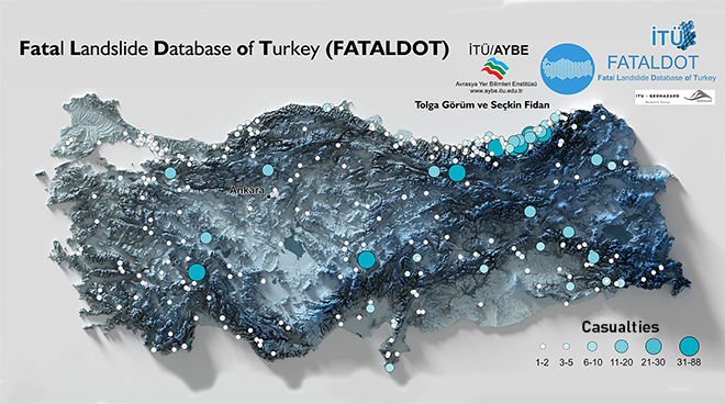 Fatal Landslide Database of Turkey was Created at İTÜ Görseli