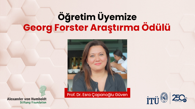 Öğretim Üyemize Georg Forster Araştırma Ödülü Görseli